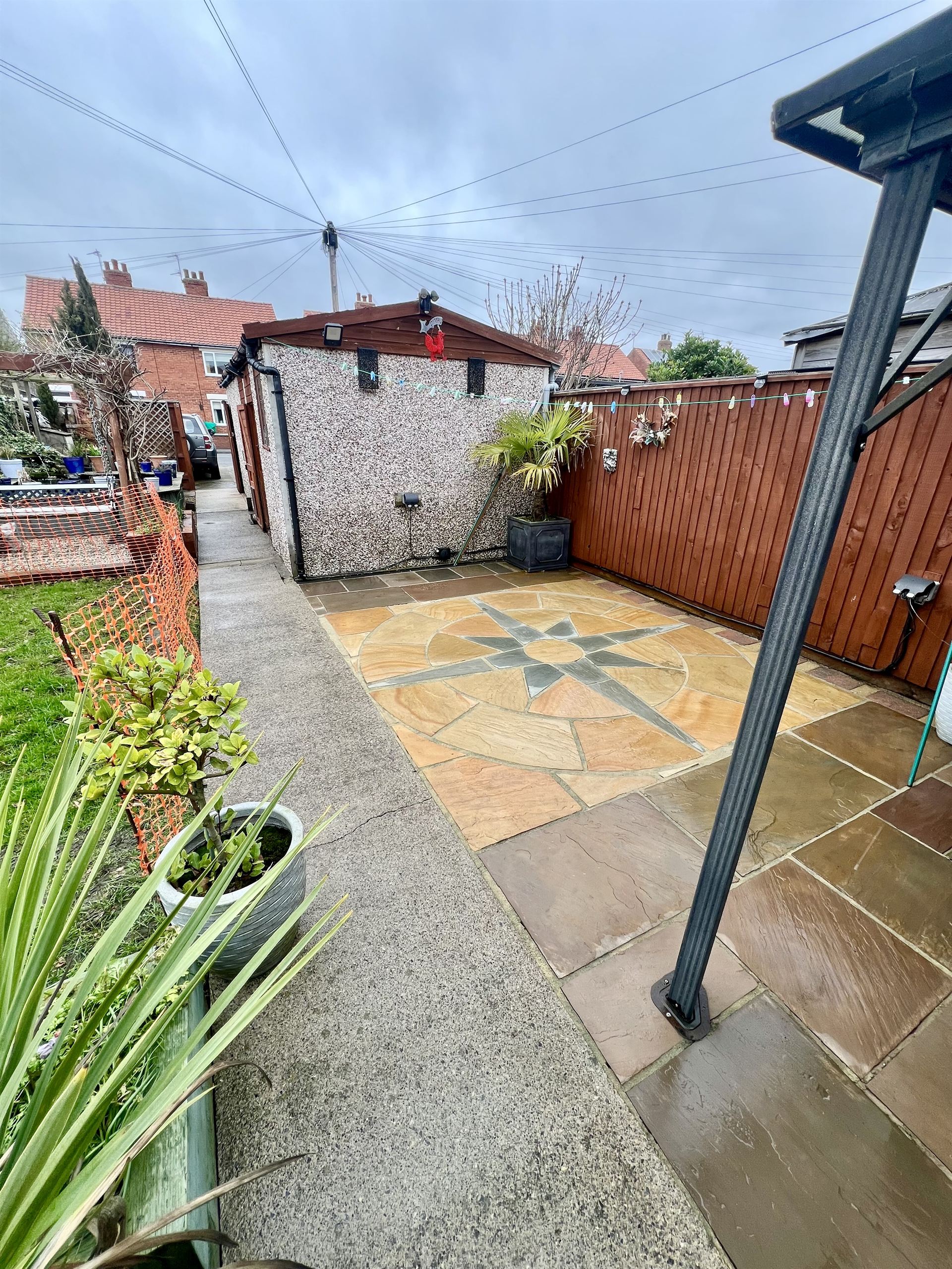 Concrete patio in Norton after pressure washing transformation - looks brand new